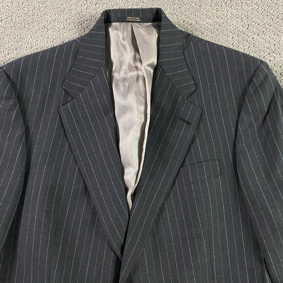 Hart Schaffner Marx Gold Trumpeter Suit Men's Jacket 40R Pants 33x27.5 Gray - Picture 3 of 16